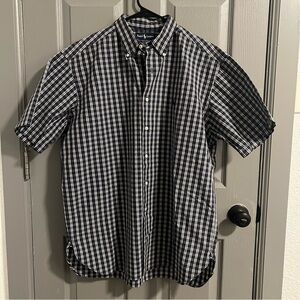 Ralph Lauren McMeel Men's Navy and White Plaid Shirt